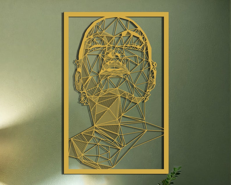 Woman Face Metal Wall Art Unique Wall Decor Metal Wall Etsy