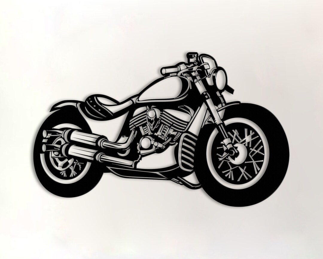 Motorcycle Metal Wall Decor, Motorcycle, Metal Wall Art, Gifts for Men ...