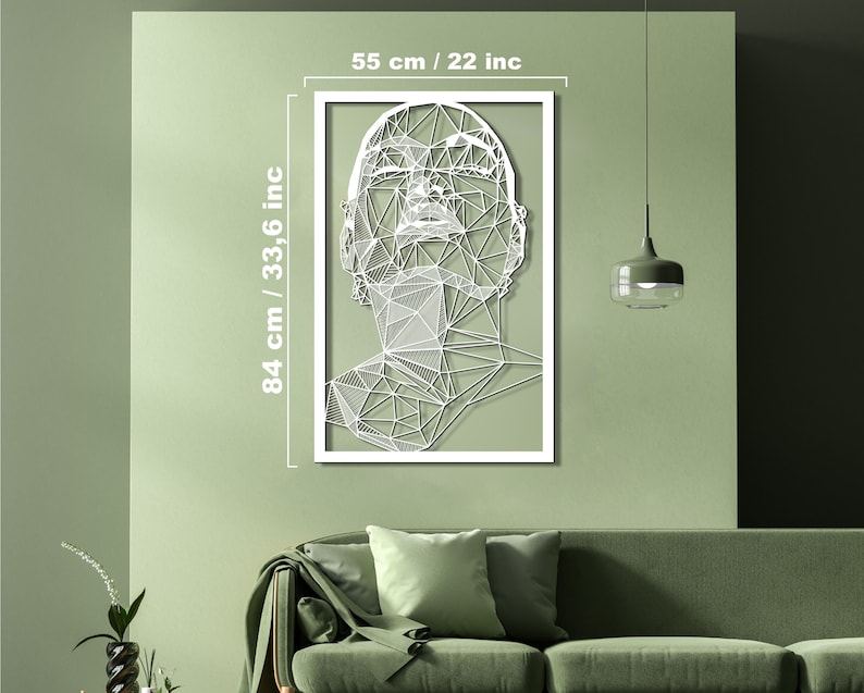 Woman Face Metal Wall Art Unique Wall Decor Metal Wall Etsy