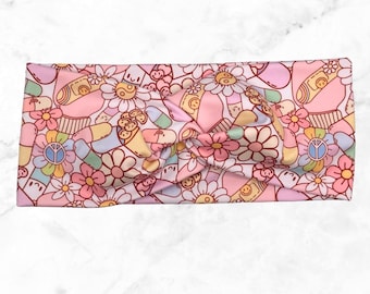 Twist Headband, Turban Twist Headband, Mommy and Me Headbands, Girls Hair Accessories, Nurse Headbands, Mental health awareness print