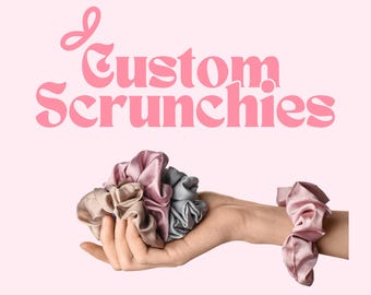 Cartoon Scrunchies, Custom Scrunchies, Soft and Stretchy Scrunchies