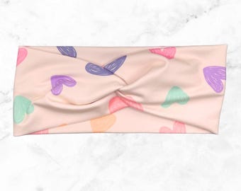 Twist Headband, Turban Twist Headband, Soft and Stretchy Headband, Heart Headband, Cute Headbands, Mommy and Me Headband, Nurse Gifts,