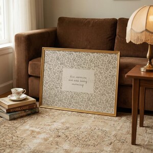 Lamentations 3 Scripture Print: Vintage Floral Christian Home Decor (Digital Download image 9