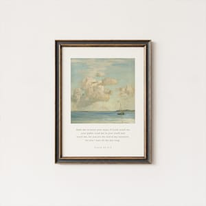 Lass mich deine Wege wissen, o Herr Psalm 25 4-5 Bibelästhetisches Zitat Plakat Schriften Kunstwerk Druckkunst Moderner christlicher Wohnkulturglaube