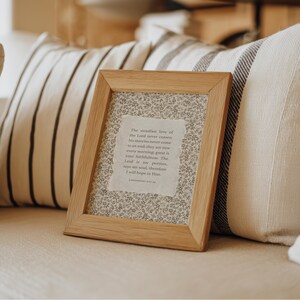 Lamentations 3 Scripture Art Print: Vintage Christian Home Decor (Digital Download image 2