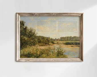 Lámina artística vintage del Salmo 91: Decoración cristiana para el hogar (descarga digital)