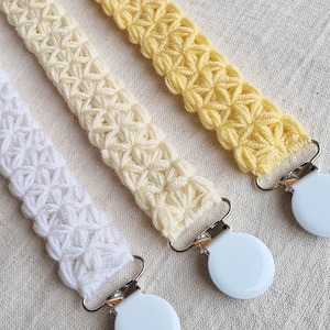 Vintage Crochet Handmade Baby Pacifier Clip Pacifier Chain - Temu