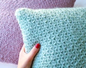 Textured Crochet Pillow Pattern, Crochet throw pillow pattern, Boho home decor, Crochet cushion, Pillow Cover, Downloadable Crochet Pattern