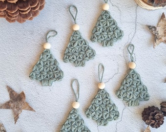 Christmas Tree Ornament Crochet Pattern, Christmas tree crochet pattern set 2 sizes, Home decor holiday gift, Winter crochet PDF patterns