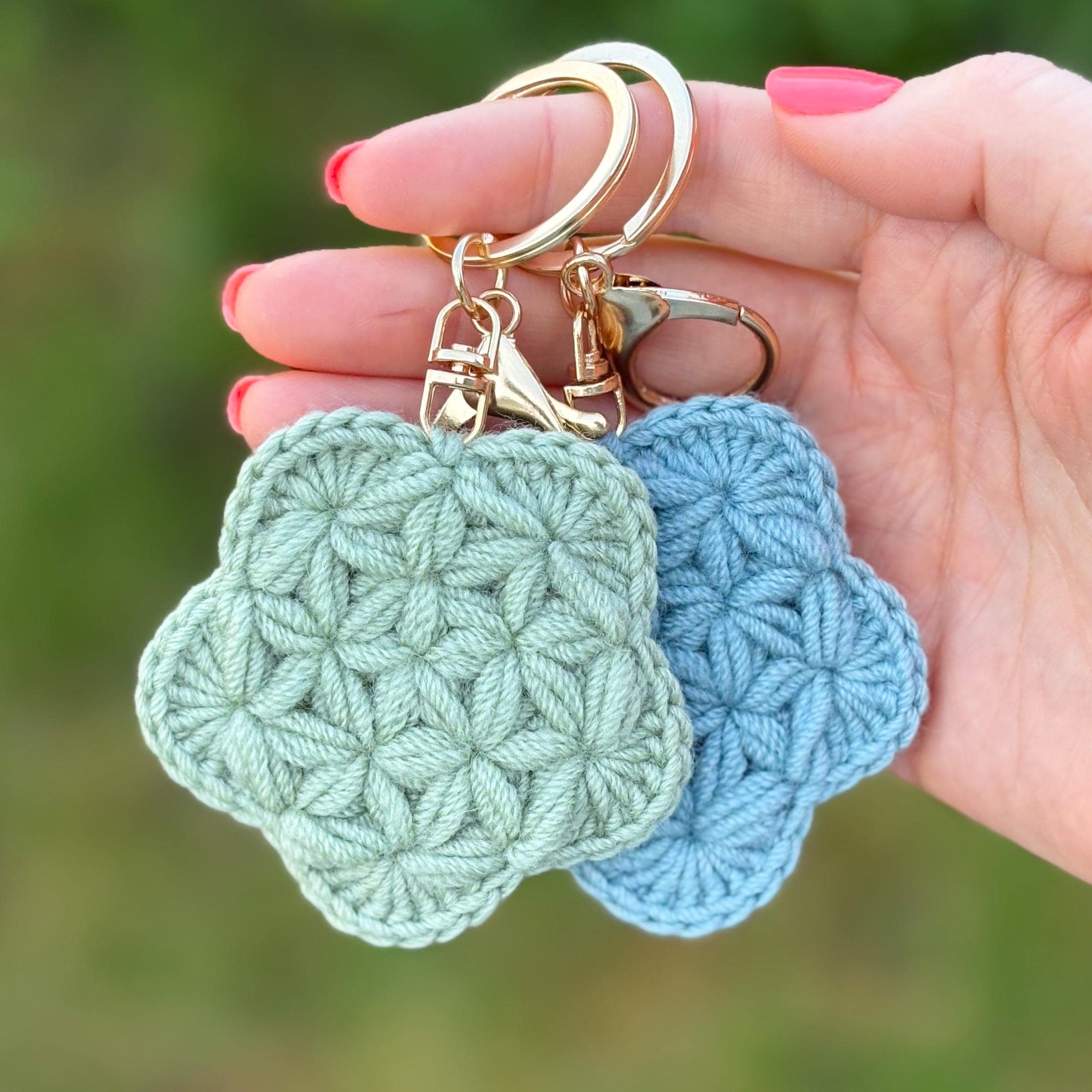 Jasmine Flower Crochet Pattern: Applique, Keychain, Decor (PDF