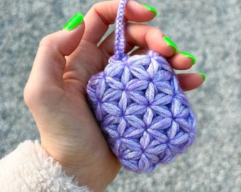 Crochet AirPods Cover, Jasmine Stitch (PDF pattern + full video tutorial)