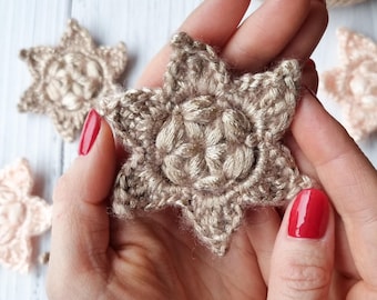 Crochet Star Ornament Pattern: Jasmine Stitch Christmas Decor (PDF Pattern in English and Norwegian)