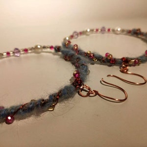 Boucles d&#39;oreilles créoles nature cuivre