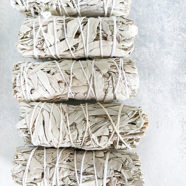 White Sage Smudge Stick | Sage Bundle for Smudging | Meditation | Home Energy Cleansing | Oracle | Tarot | Wicca |Smudge Kit