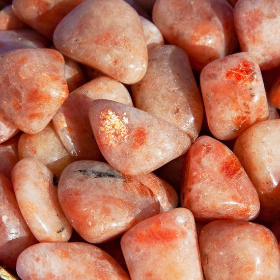 Sunstone Tumbled Sunstone Tumbled Crystals Reiki Metaphysical  Wicca
