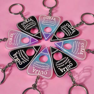 Ouija Planchette Keychain • Witchy Keychain • Ouija Board •  Spiritual Keychain • Spiritual Gifts
