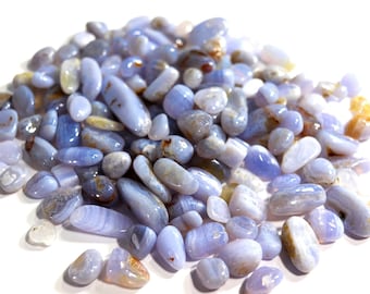 Blue Lace Agate Chips • Natural Blue Lace Agate • Healing Crystals • Metaphysical • Blue Crystals