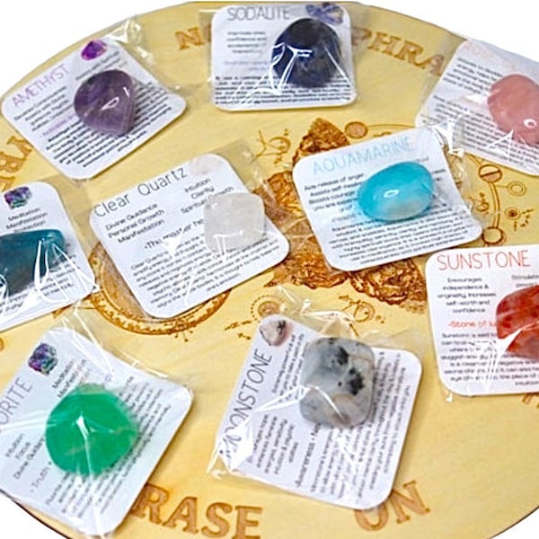 Tumbled Crystals w/ information cards | You choose | Tumbled Stones | Reiki | Healing Crystals