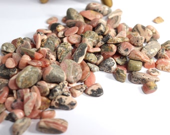 Rhodochrosite Chips | Natural Crystal Chips | Chip Bottles | Metaphysical | Healing Crystals
