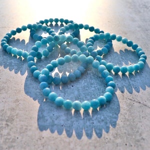 Larimar Bracelet | Natural Larimar | 8mm | Healing crystals | Crystal Bracelet