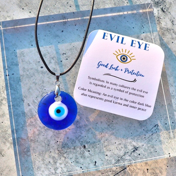 Evil Eye Protection Necklace | Evil Eye Amulet | Good Luck | Protection | Spiritual Jewelry | Evil Eye Charm