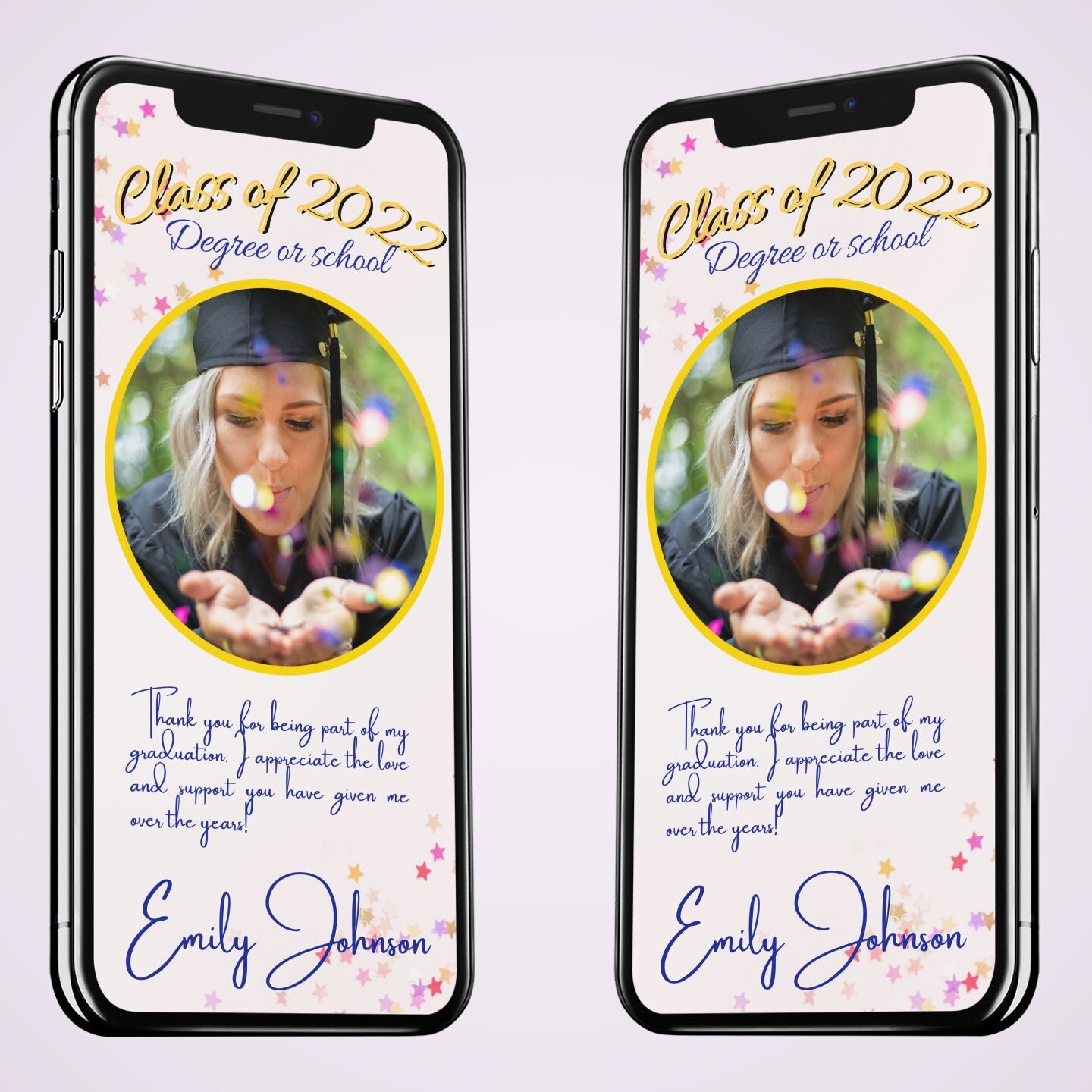Graduation Thank You Template Graduation Thank You Card Class of 2022 Graduation Thank You Template Graduation Thank You Card Class of 2022
