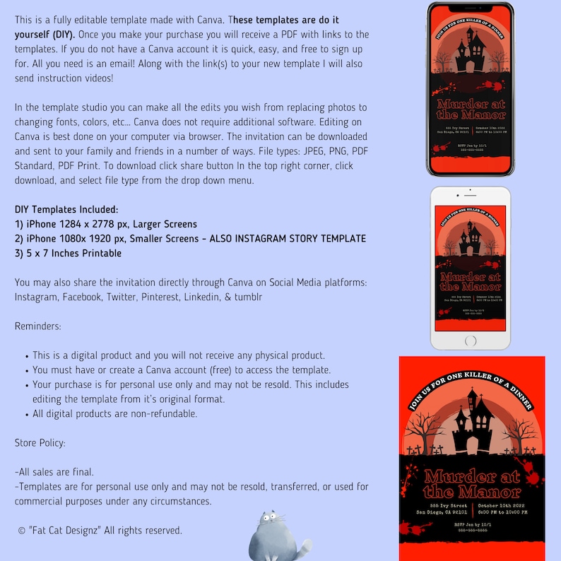 Murder Mystery Invitation Template DIY Murder Mystery Etsy Murder Mystery Invitation Template DIY Murder Mystery Etsy