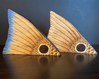 Redfish/ Red Drum woodburned art with free personalization