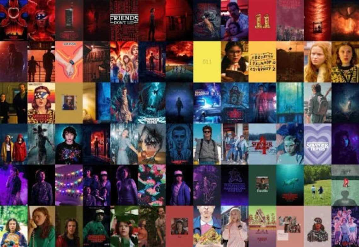 Stranger Things Aesthetic Wall Collage Kitstranger Things Trendy