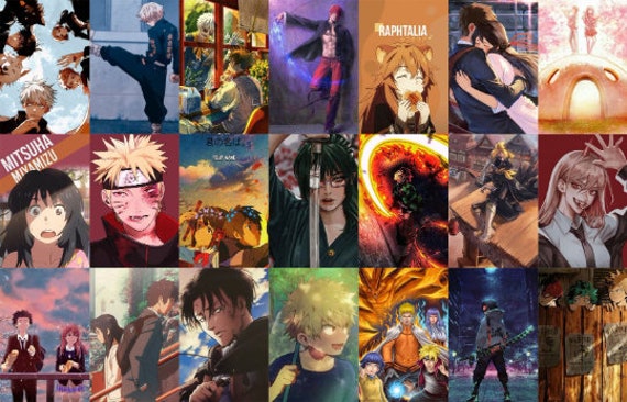 250PCS Anime Posters Kit Anime Collage Kit Anime (Download Now) 