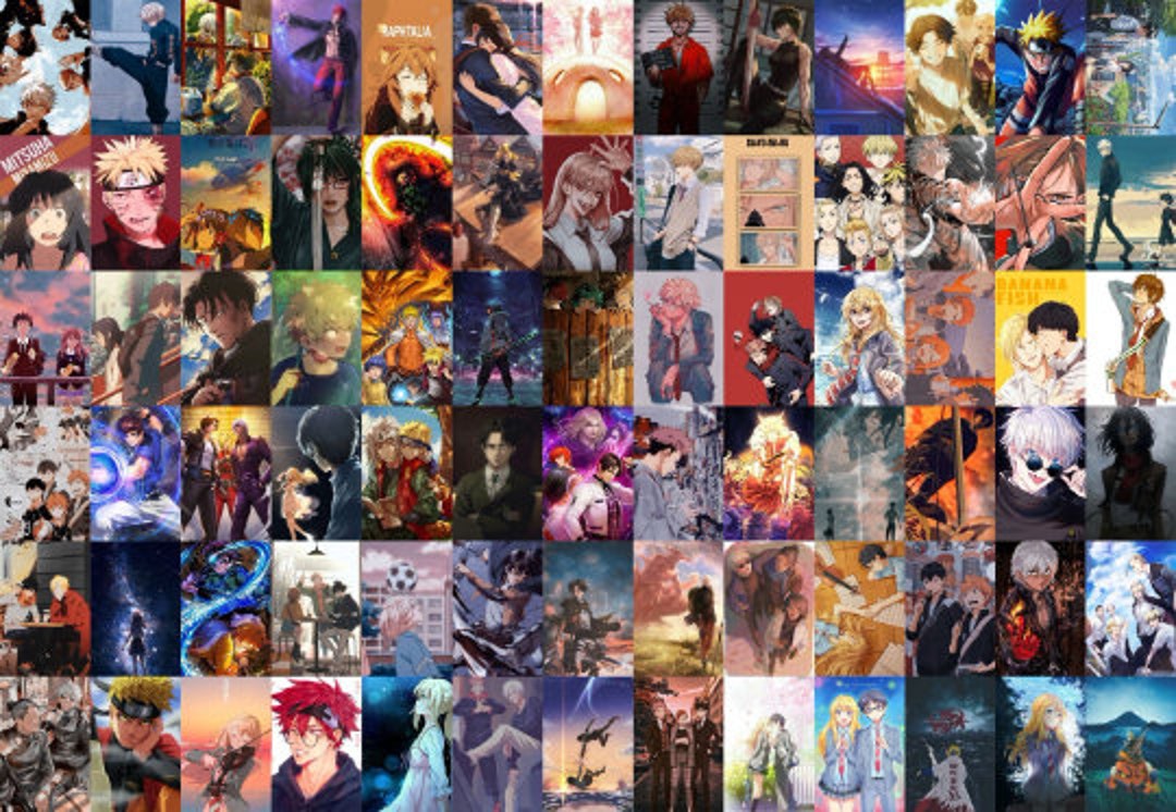 250PCS Anime Posters Kit Anime Collage Kit Anime (Download Now) 