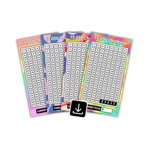 5,050 Challenge | A6 Zipper Pocket | A6 Binder | Sinking Funds | Cash Budget | Printable Instant Download