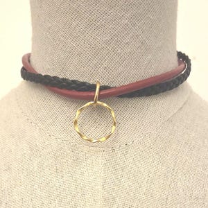 Ring choker necklace