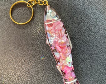 Keychain, Sardine Keychain, Handmade Resin Fish Keychain, Cool Fish Keychain, Cute Keyring, Special Bag Tag, Bag Accessory, Ocean Gift Idea