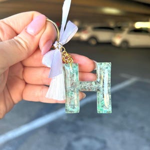 Keychain, Custom Letter Keychain, Resin Keychain, Name Keychain, Custom Keychain, Cute Keychain Letter Key Ring, Initial Keychain, Handmade