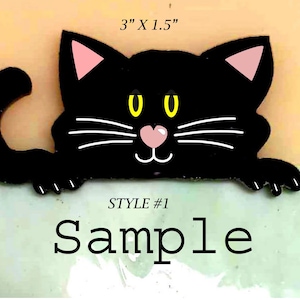 Precut Fusible Glass Cat on Shelf - 96 COE, 3"