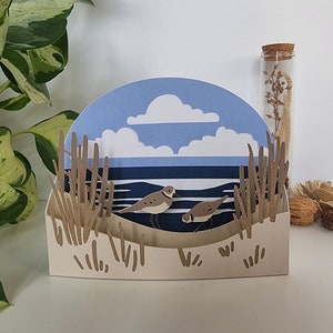 Beach Theme Birthday Card | Add Message | Coastal/Seaside Card | 3d Pop Up | Handmade Card | Greetings Card | Blank Card