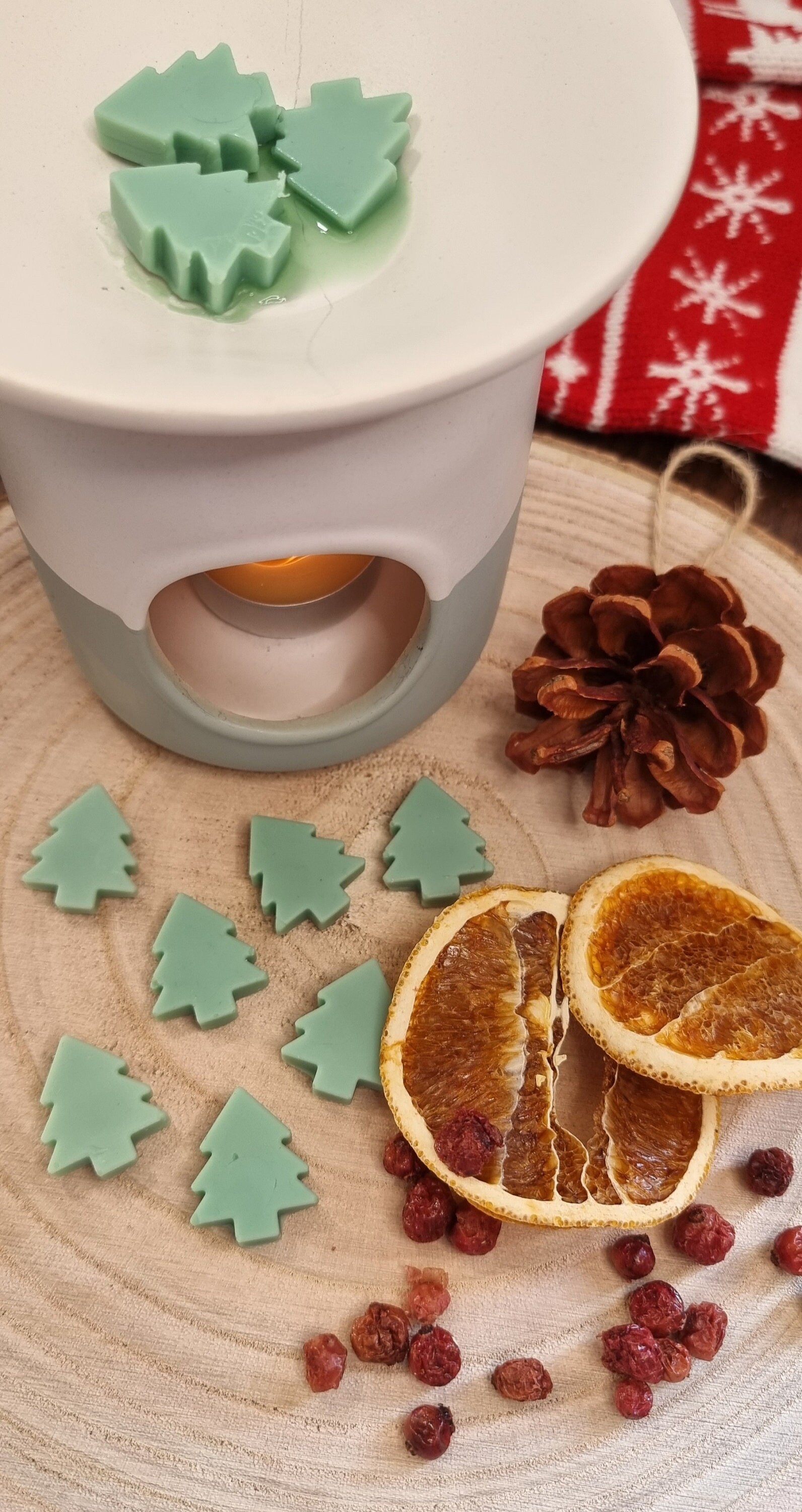 Highly Scented Christmas Tree Wax Melts Beeswax and Coconut Etsy UK