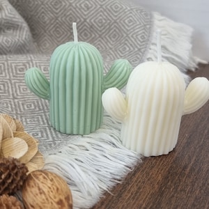 Cactus Candle | Beeswax and Coconut Wax | Hand Poured Candle | Eco-Friendly | Housewarming Gift | Decorative Candle | Accessories & Decor
