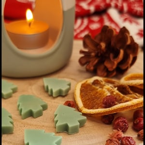 Highly Scented Christmas Tree Wax Melts | Beeswax and Coconut Wax | Christmas Wax Melts | Eco-Friendly | Housewarming Gift | Christmas Scent