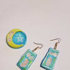 Rose Quartz Earrings and Sphere Holder