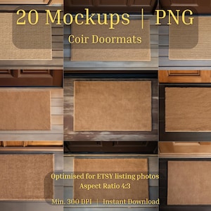 Doormat Mockup Bundle - 20+  Coir Doormat Mockups | Ideal for Branding & Promotions