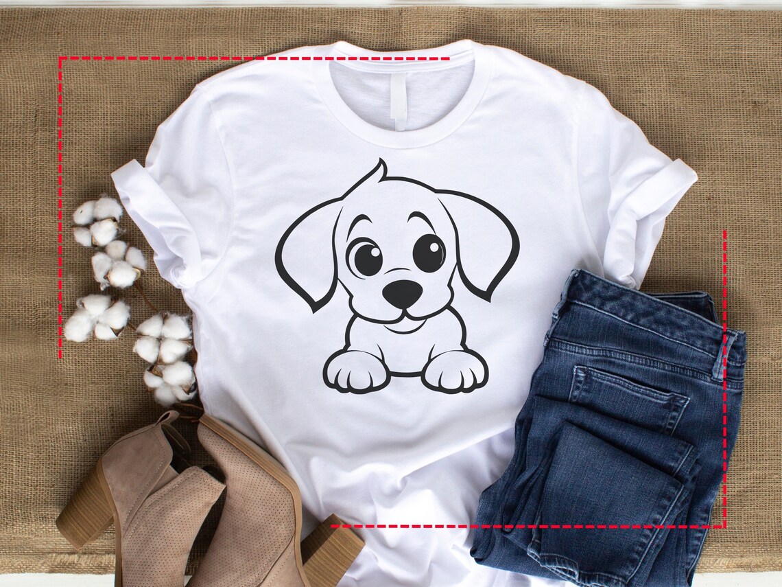Cute Dog SVG, Cute Puppy Clipart for Shirts, Digital Download Puppy ...