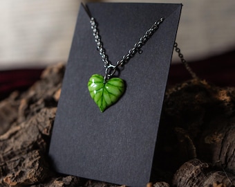Collana foglia: gioielli fantasy cottagecore, ispirati alla natura, gioielli magici