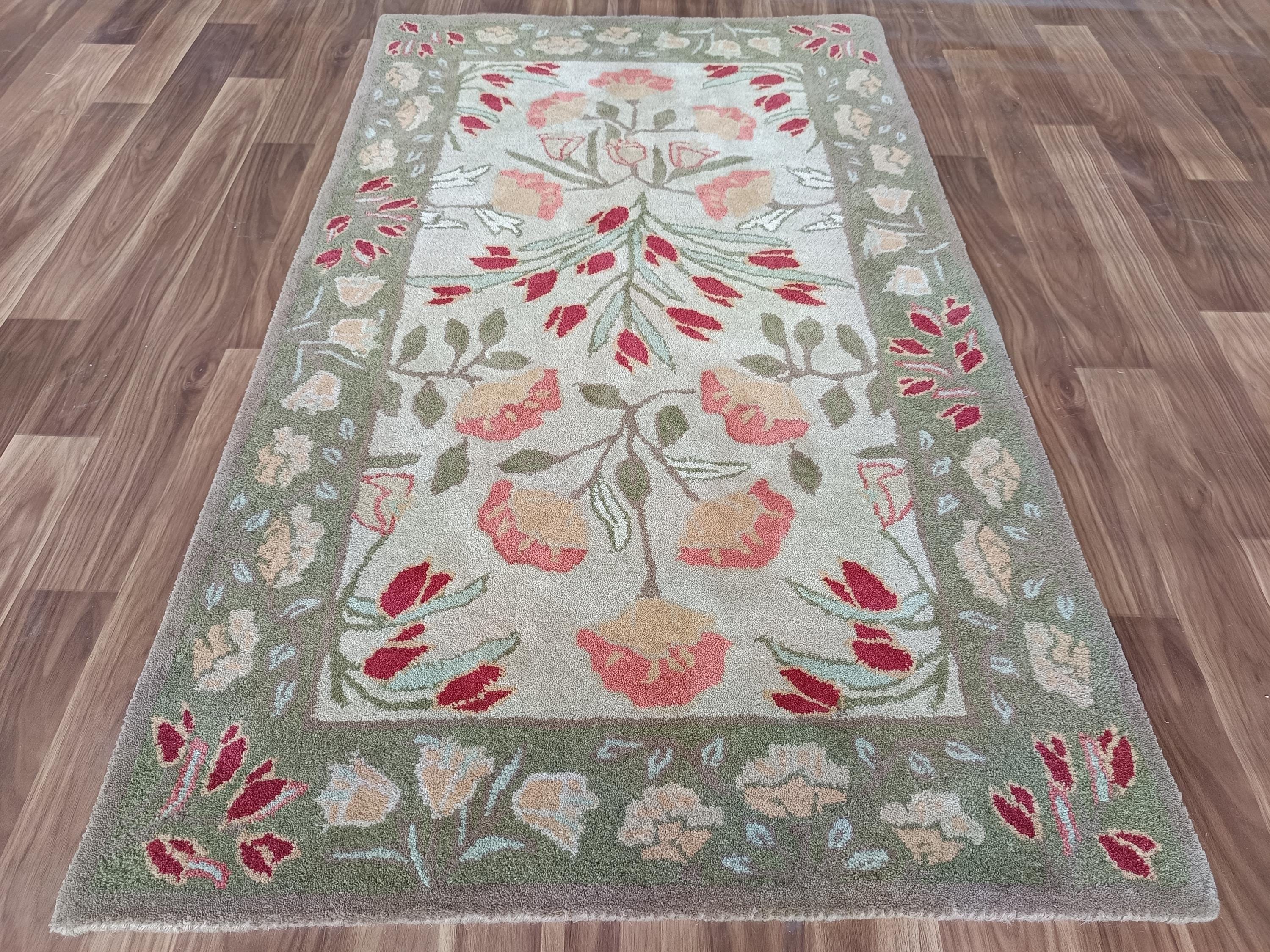 Adeline Rug PB Adeline Traditional Oriental Style Handmade Tufted 100% Woolen Area ...