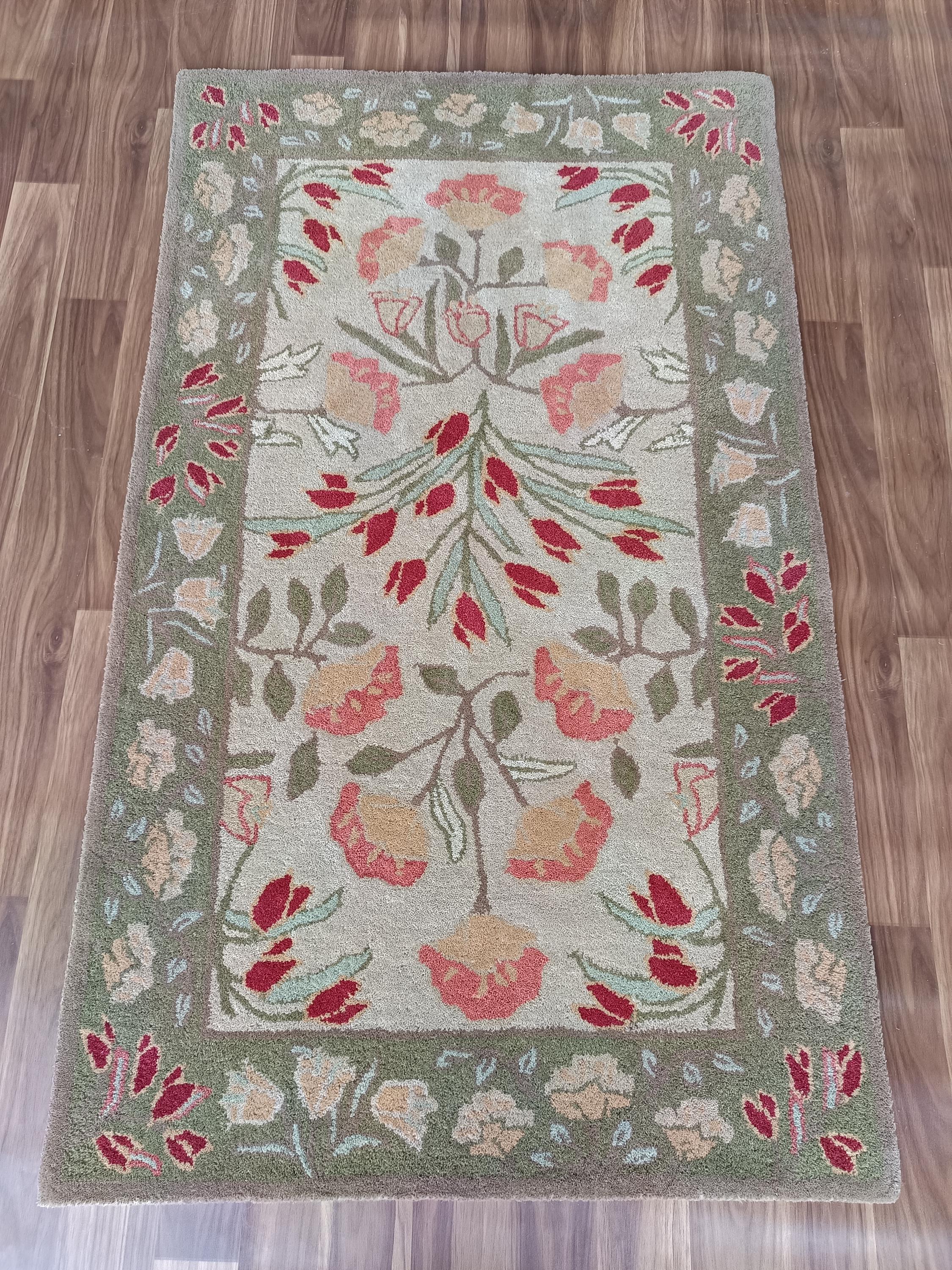 Adeline Rug PB Adeline Traditional Oriental Style Handmade Tufted 100% Woolen Area ...
