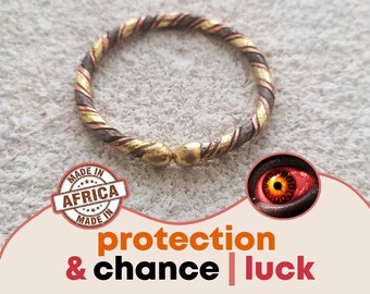 African Bracelet | Child Size | Protection Against the Evil Eye & Spell | In copper, bronze, braided iron