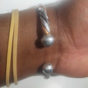 African bracelet against depression and unhappiness Good mood and anti-stress Braided Copper, Zinc, Iron Man and Woman image 7