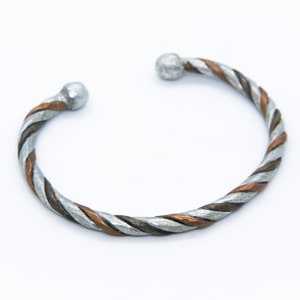 African bracelet against depression and unhappiness Good mood and anti-stress Braided Copper, Zinc, Iron Man and Woman image 8