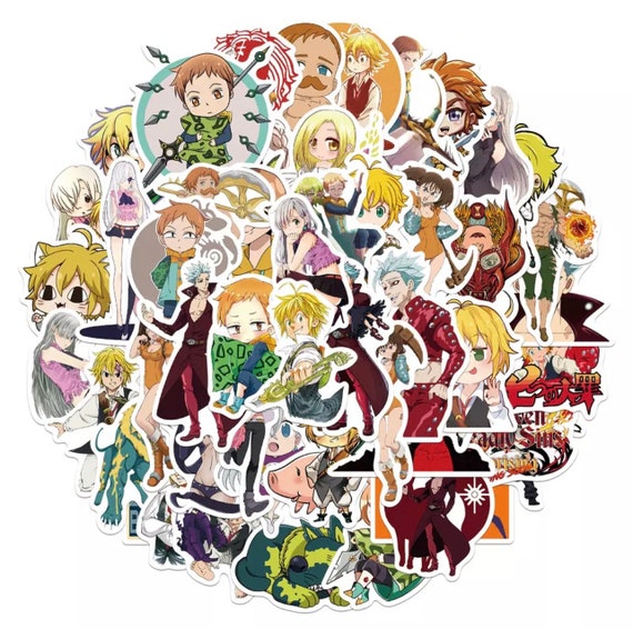 The Seven Deadly Sins by Nakaba Suzuki Anime Stickers. - Etsy The Seven Deadly Sins by Nakaba Suzuki Anime Stickers. - Etsy